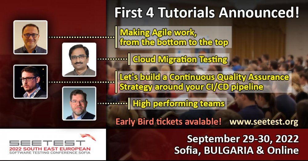 First 4 Tutorials for SEETEST 2022 Announced