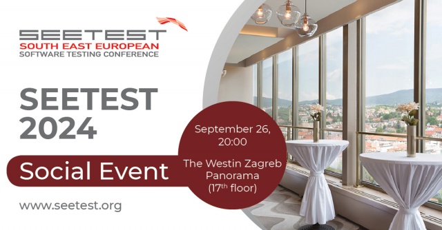 SEETEST 2024 Social Event Location Revealed: Panorama Room at The Westin Zagreb Hotel