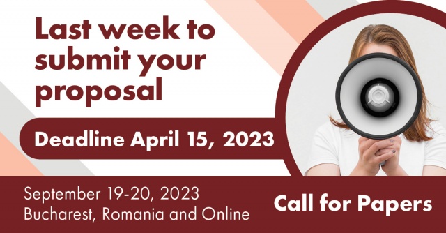 Only one week left to submit your proposal in Call for Papers!