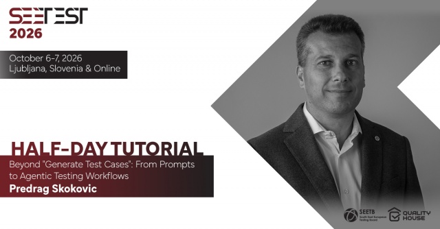 SEETEST 2026 Tutorial Speaker: Predrag Skokovic